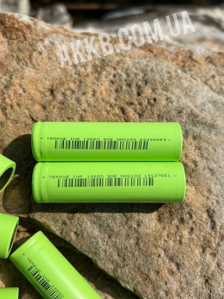 Нові акумулятори TerraE 30E 3000 mAh INR18650 Terra30E фото