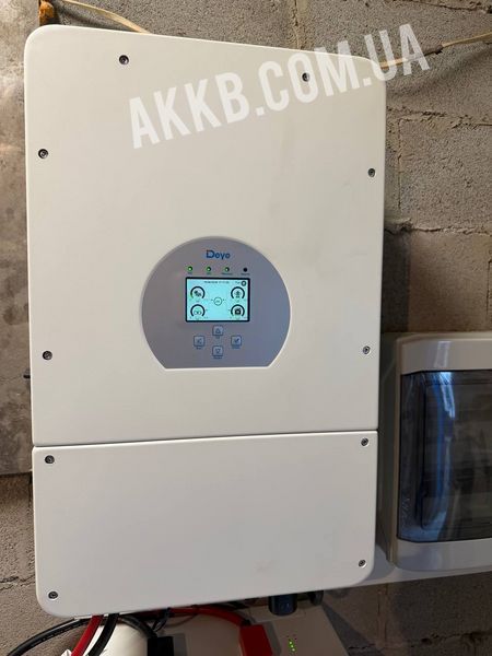 Гібридна сонячна електростанція 9 кВт LONGi Solar + Deye 12 кВт + акумулятор Deye 16 кВт&middot;год SES-9KW-DEYE-12KW-16KWH фото