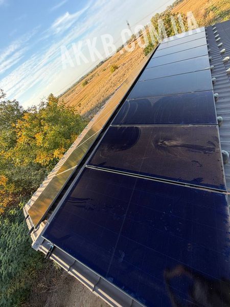Гібридна сонячна електростанція 9 кВт LONGi Solar + Deye 12 кВт + акумулятор Deye 16 кВт&middot;год SES-9KW-DEYE-12KW-16KWH фото